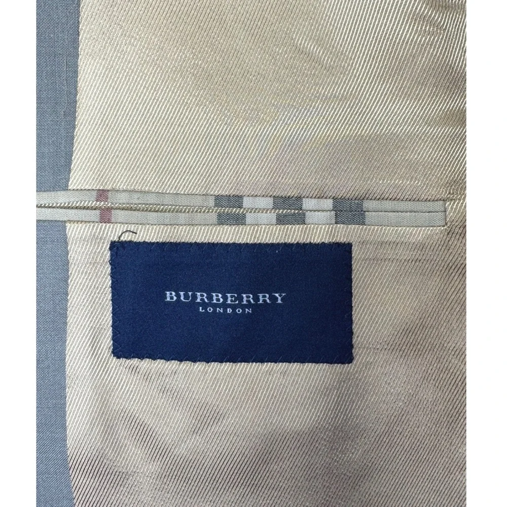 Burberry London Blazer 38S Tan 2 Button Front